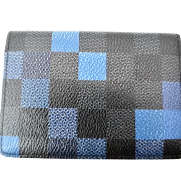 Louis Vuitton Pocket Damien Graphite Organizer Wallet Blue - Picture 7 of 7
